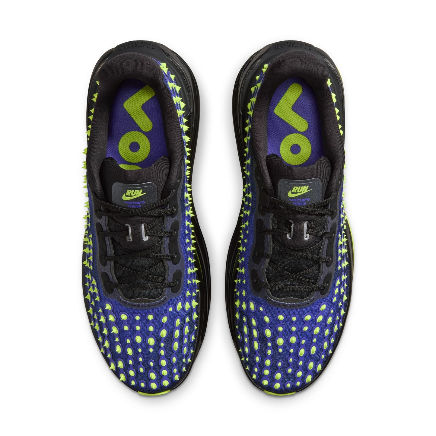 Nike "Vomero PRM QS" Mens - Black / Volt Glow - Rush Violet - Black