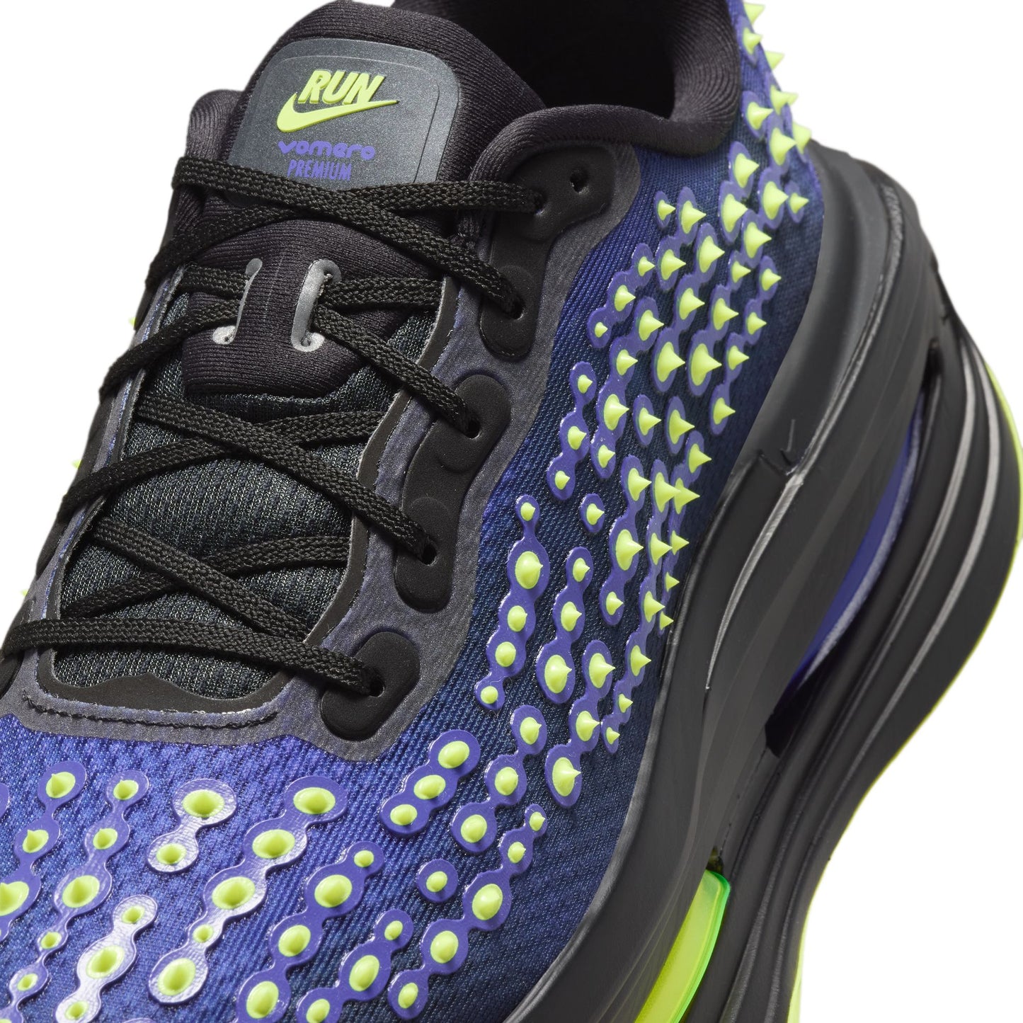 Nike "Vomero PRM QS" Mens - Black / Volt Glow - Rush Violet - Black