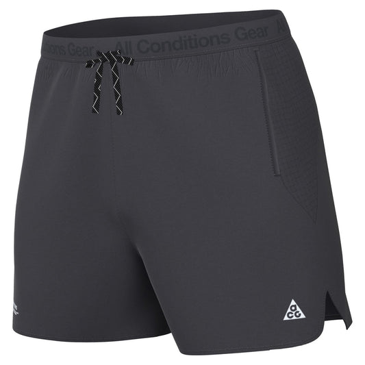 Nike "ACG Trailwind Running Shorts" Mens - Dk Smoke Grey / White
