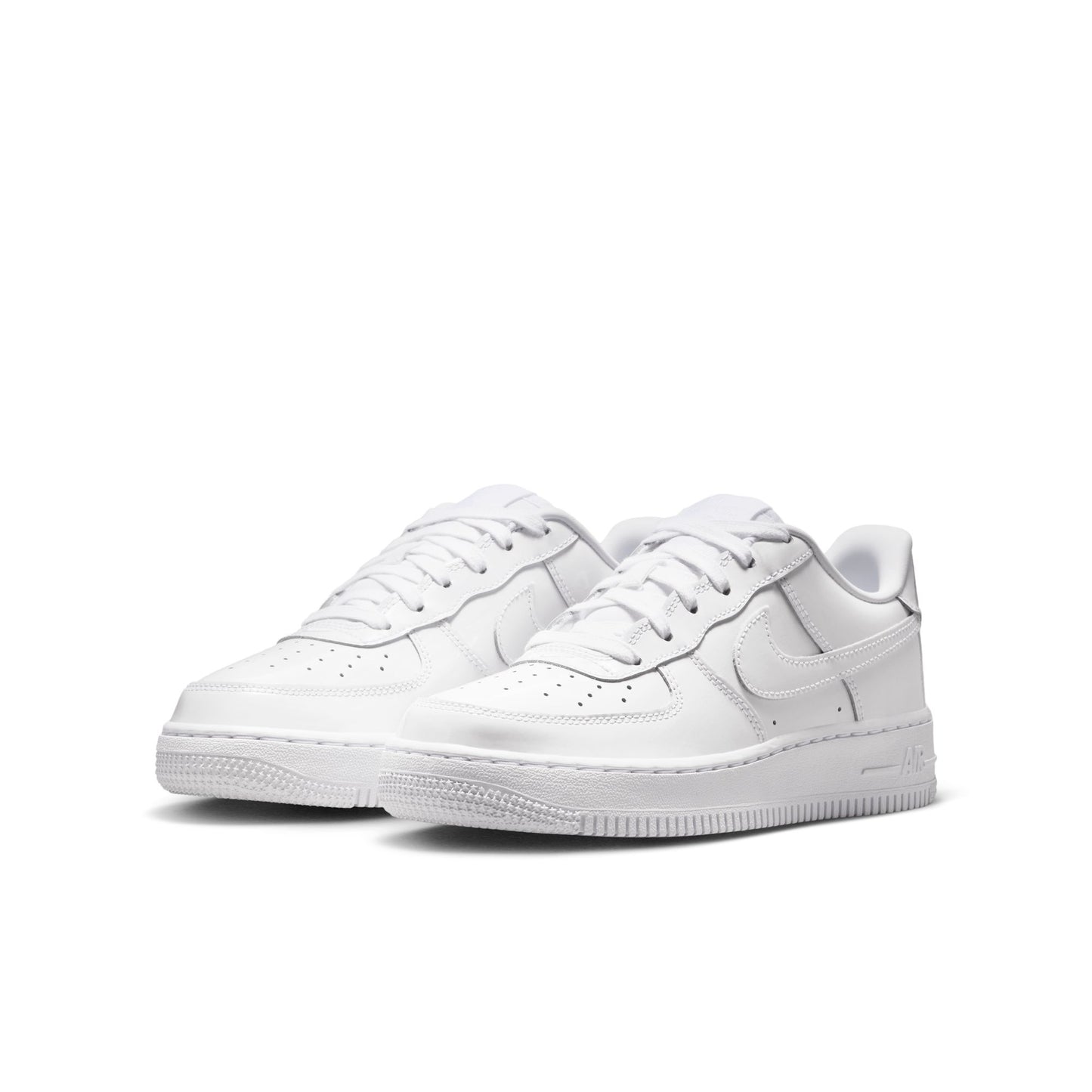 Nike "Air Force 1" Grade School - White / White