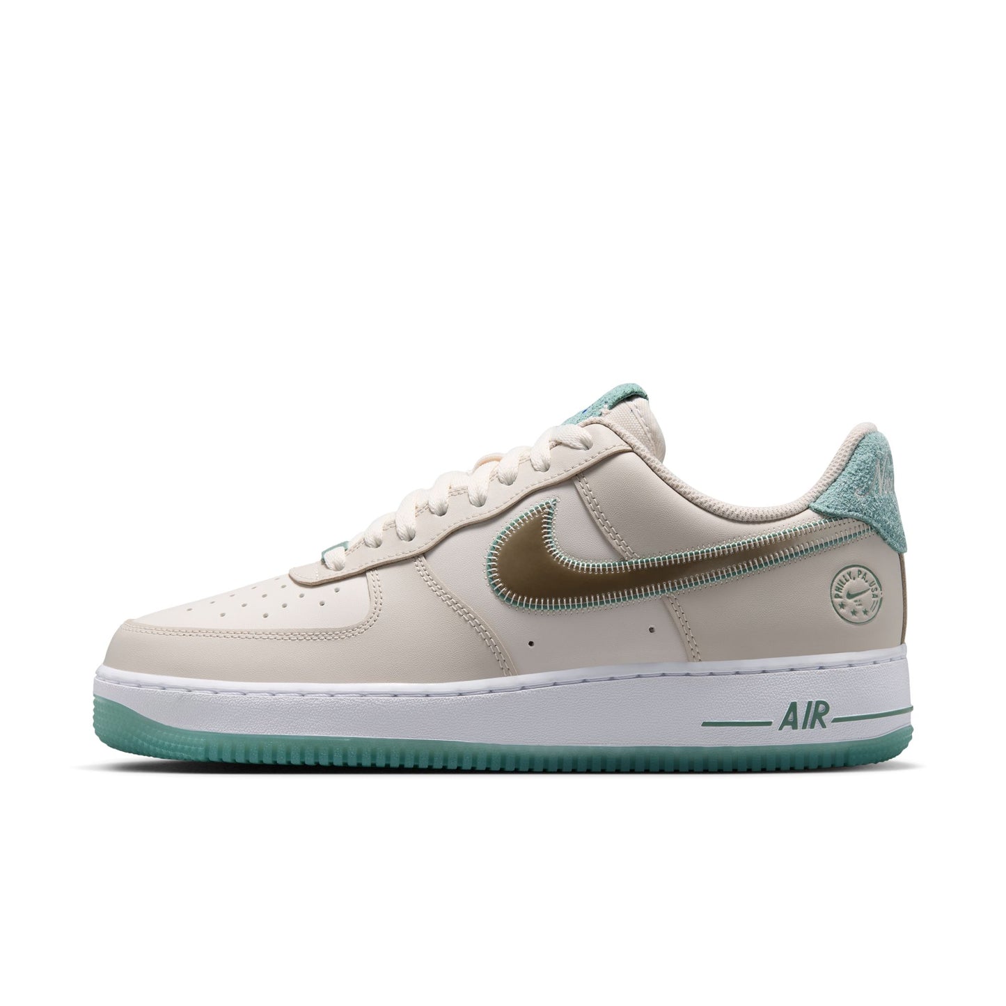 Nike "Air Force 1 '07" Mens - Lt Orewood Brown / Metallic Gold