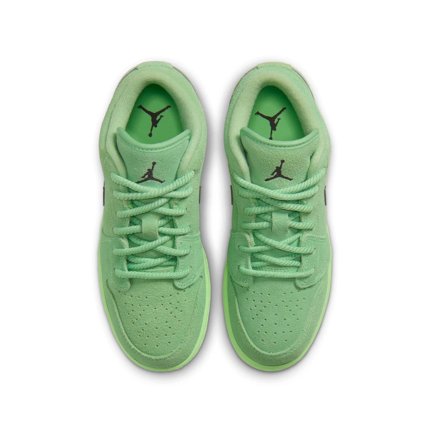 Air Jordan "1 Low SE BG" Grade School-  Lime Blast / Anthracite