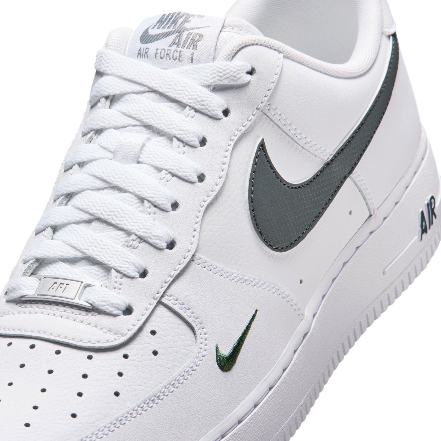 Nike "Air Force One 07' Tech ESS" Mens - White / Cool Grey / Fir / Cool Grey