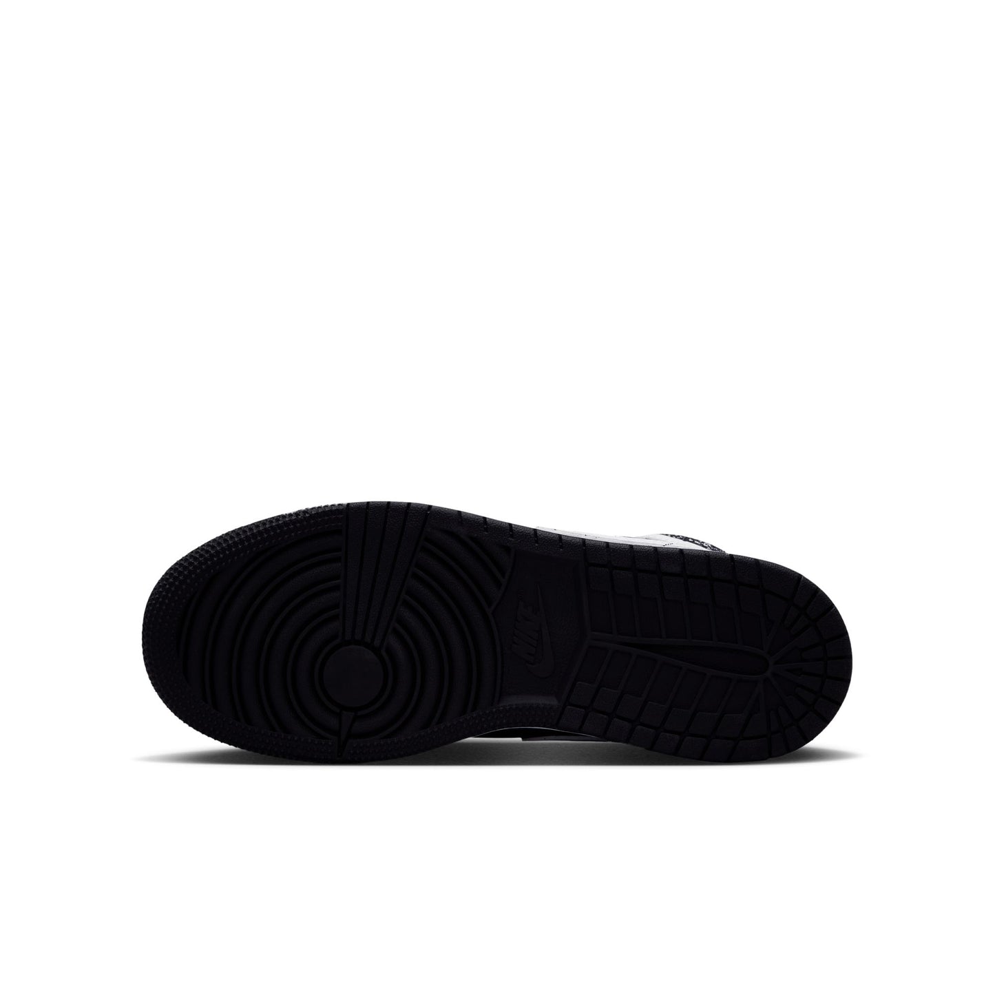 Air Jordan "1 Mid BG" Grade School - Black / White