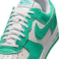 Nike "Air Force 1 Cracked Leather" Mens - Menta / Menta / White