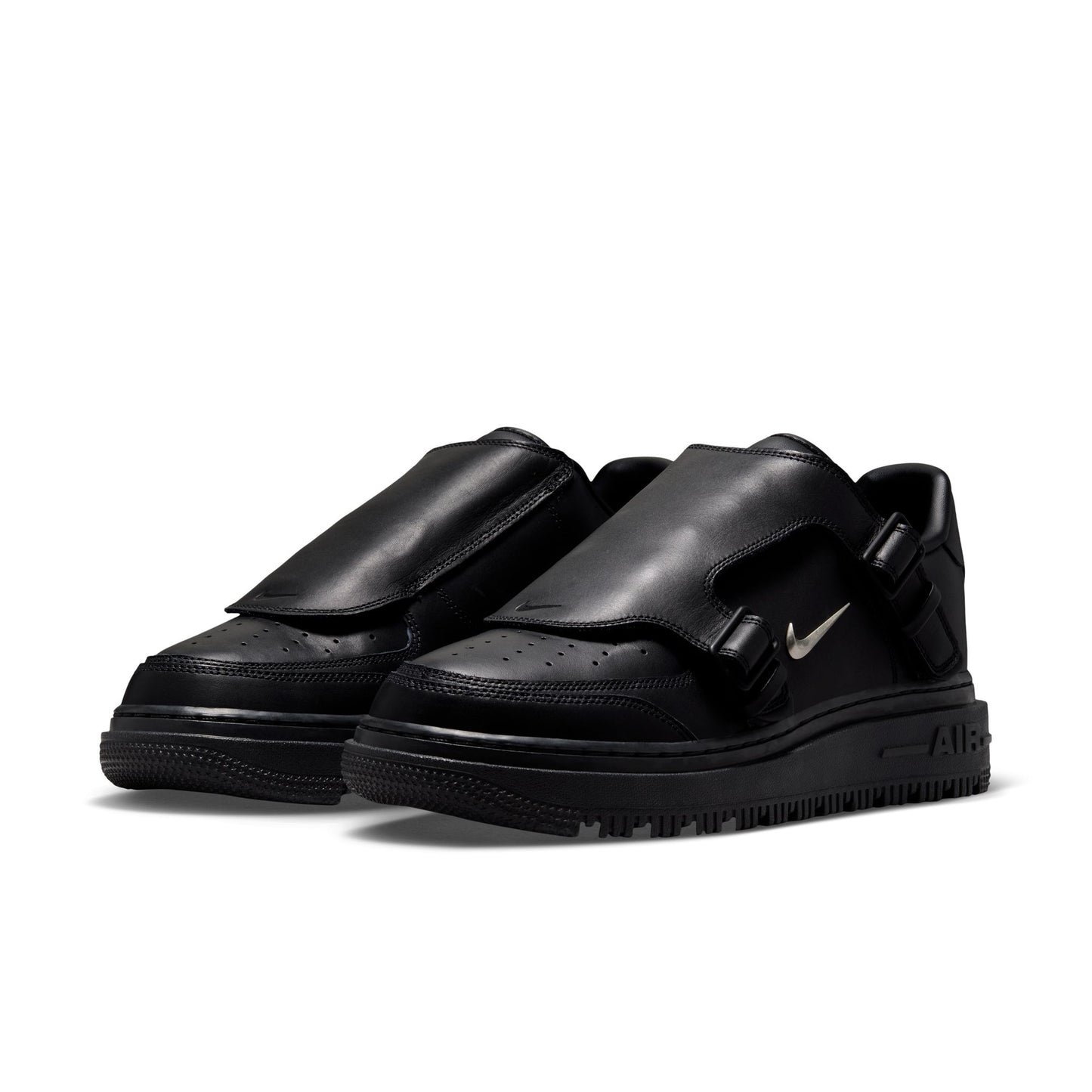 Nike "Air Force 1 LX" Mens - Black / Metallic Silver