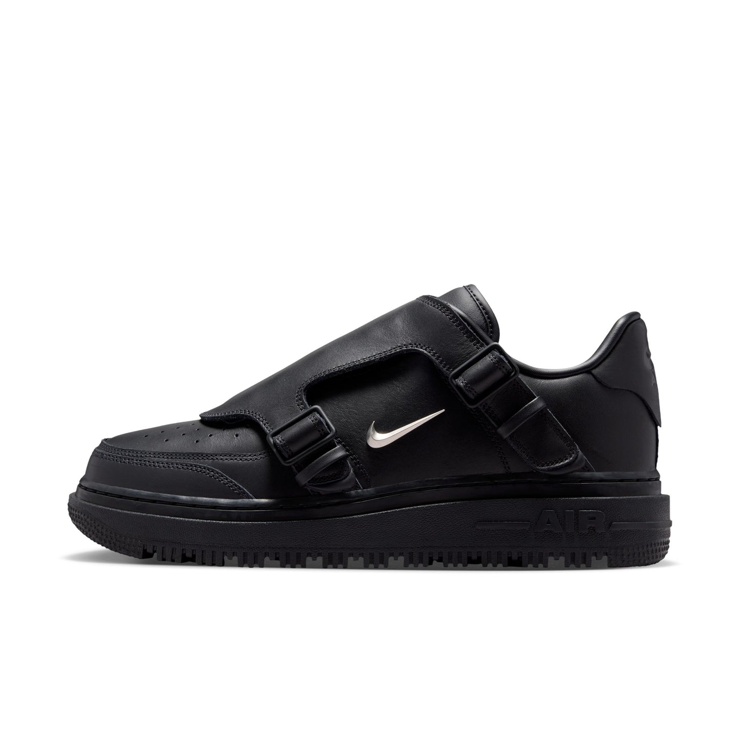 Nike "Air Force 1 LX" Mens - Black / Metallic Silver