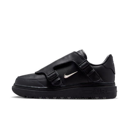 Nike "Air Force 1 LX" Mens - Black / Metallic Silver