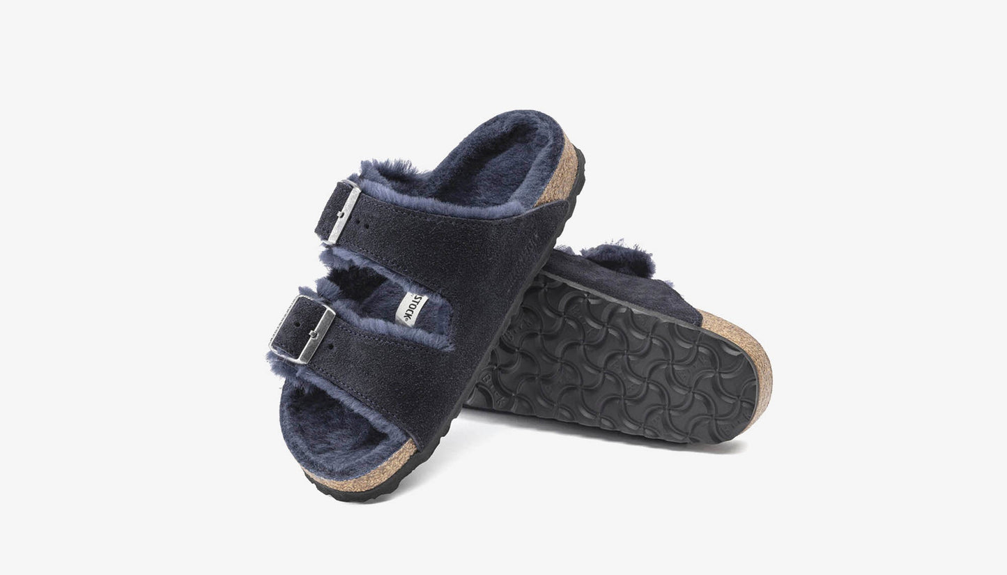 Birkenstock "Arizona Shearling" M - Midnight (Regular Fit)