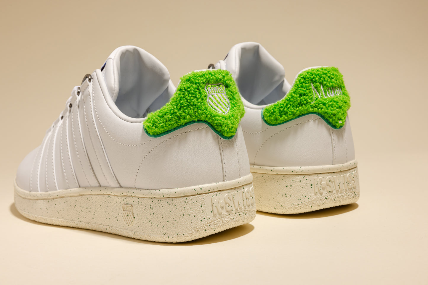 K-Swiss "Classic VN x Manor" Mens - White / Egret / Grass Green / Jasmine