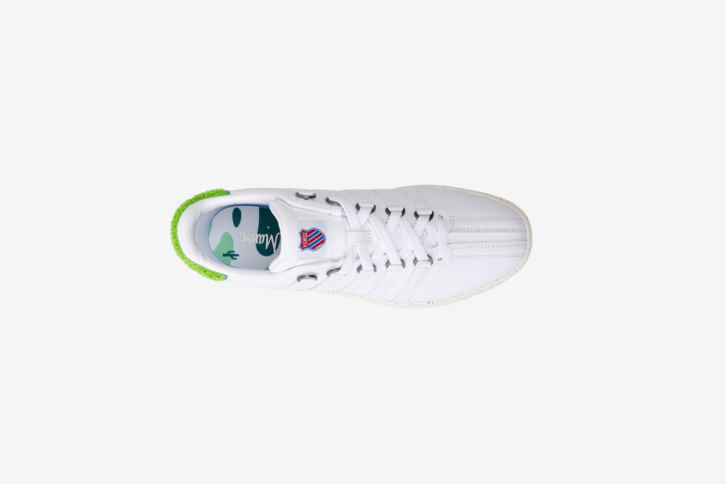 K-Swiss "Classic VN x Manor" Mens - White / Egret / Grass Green / Jasmine
