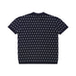 Metalwood Studio "Crossline Knit Polo" M - Navy