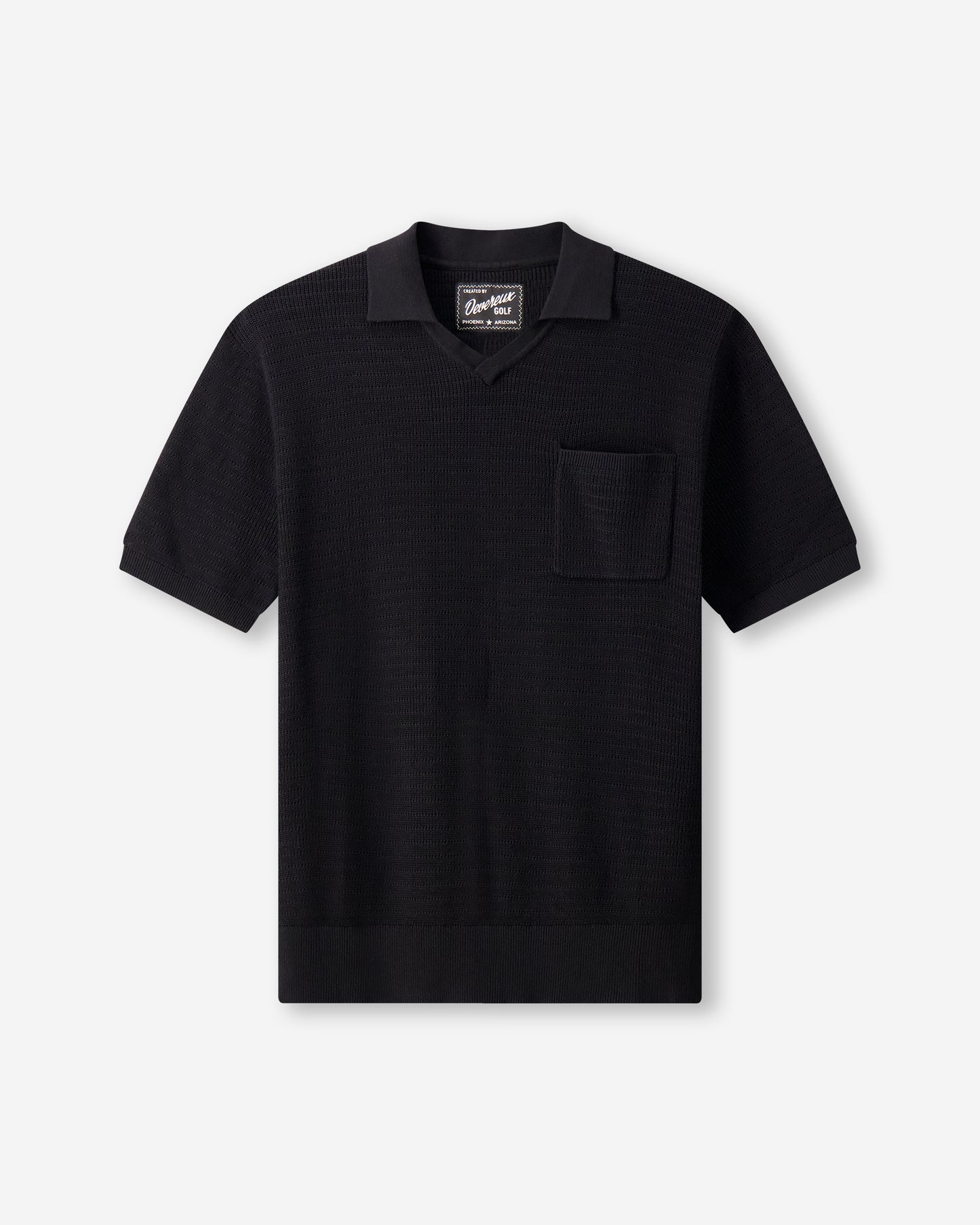 Devereux Golf "Phoenician Polo" Mens - Black