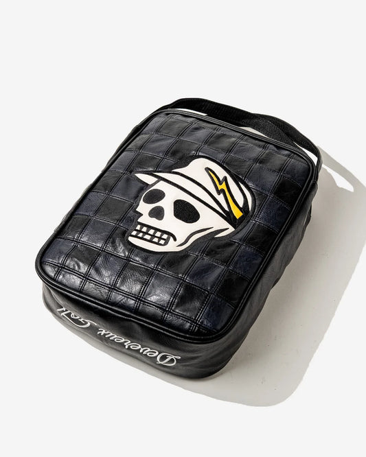 Devereux "Checkered Shoe Bag" - Black
