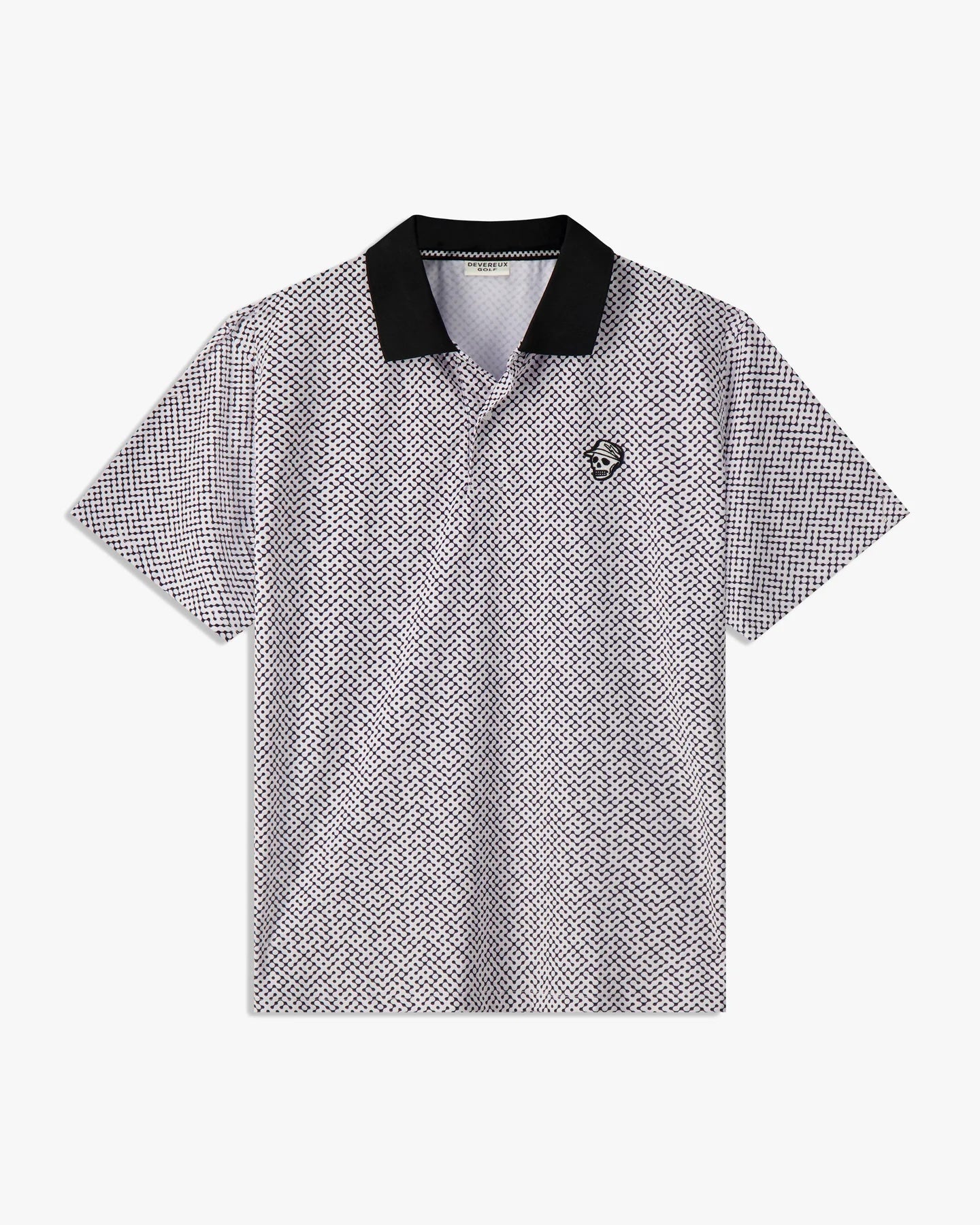 Devereux Golf "Labyrinth Polo" Mens - White / Black