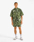 Malbon "Pine Inkwash Windshirt" Mens - Olive Inkwash