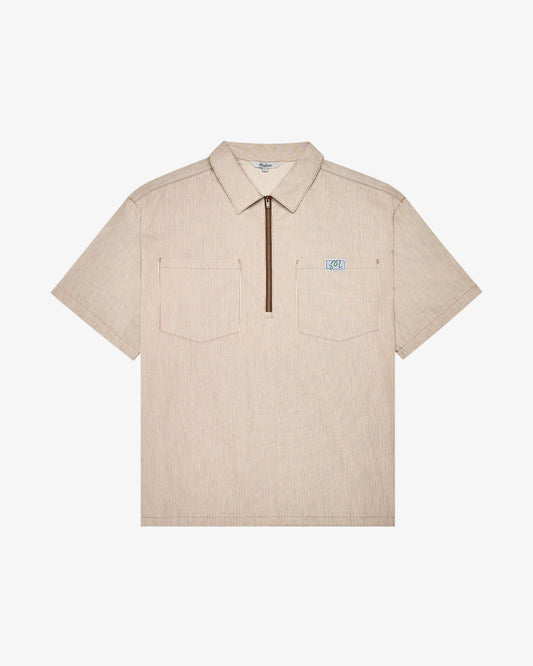 Malbon "Hickory WindShirt" Mens - Hickory Brown Shirt