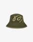 Malbon "RIPSTOP Bucket Hat" Mens - Dark Olive