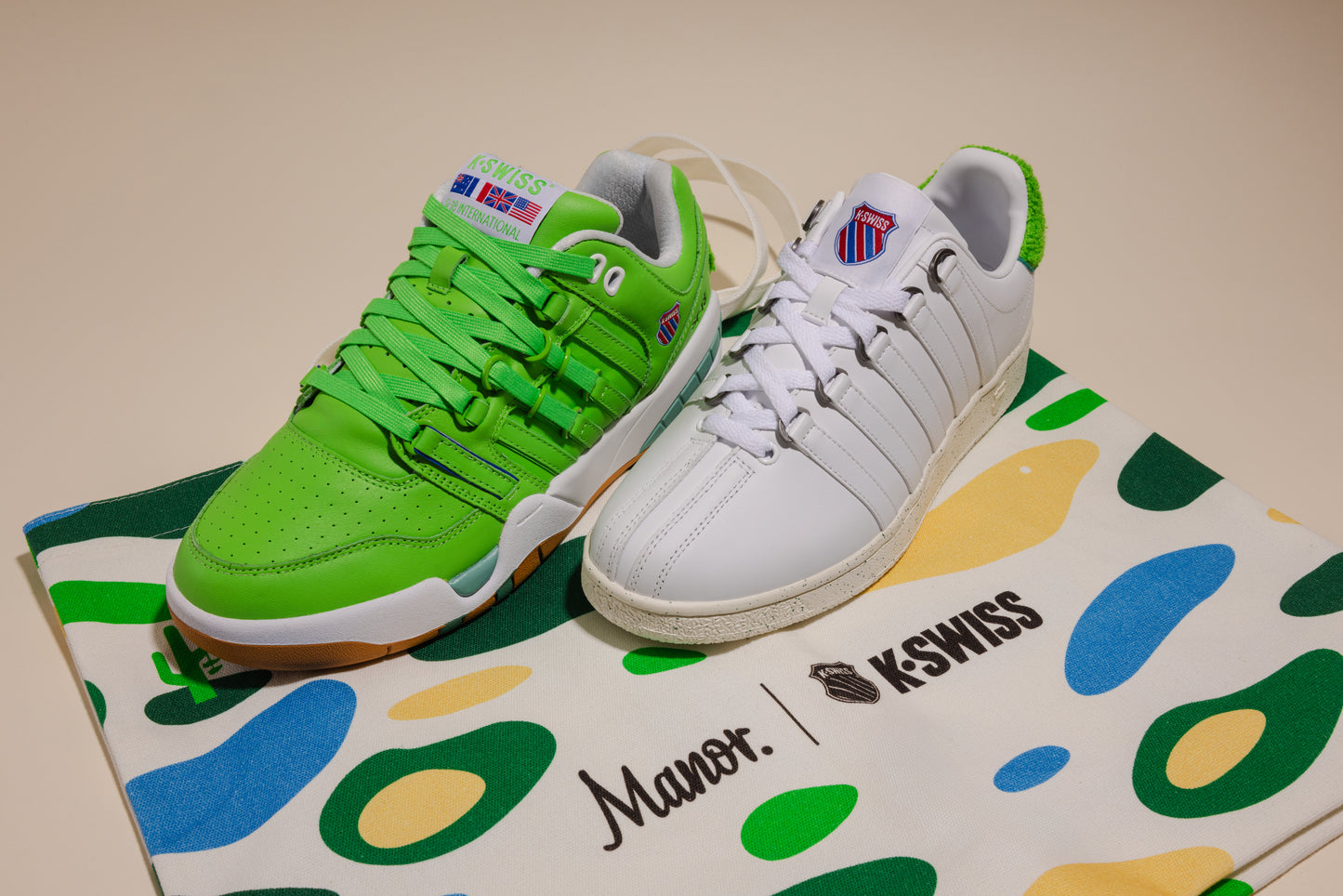 K-Swiss "SI-18 International C x Manor" Mens - Jasmine / White / Gum