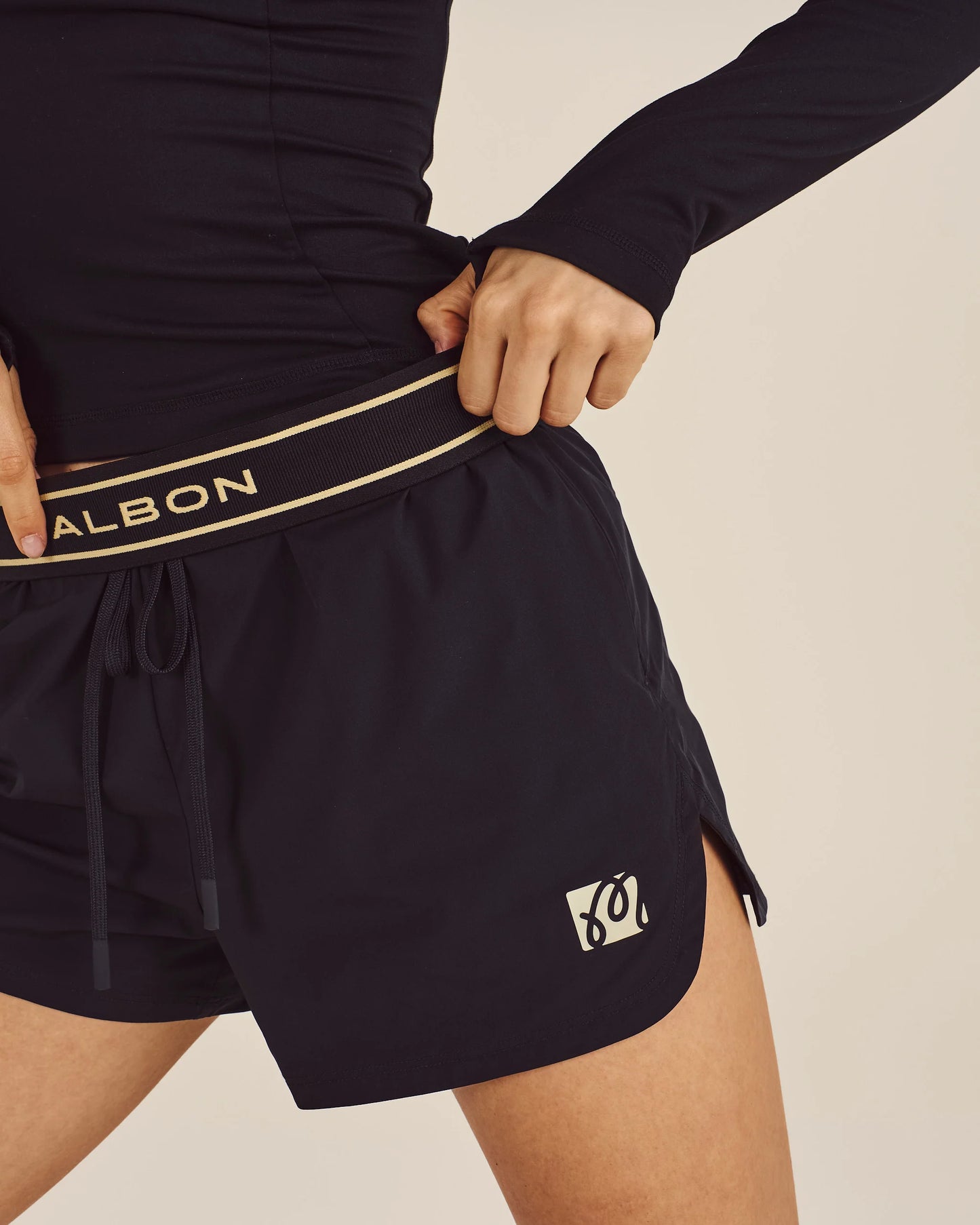 Malbon "Gamet Short" Womens - Black