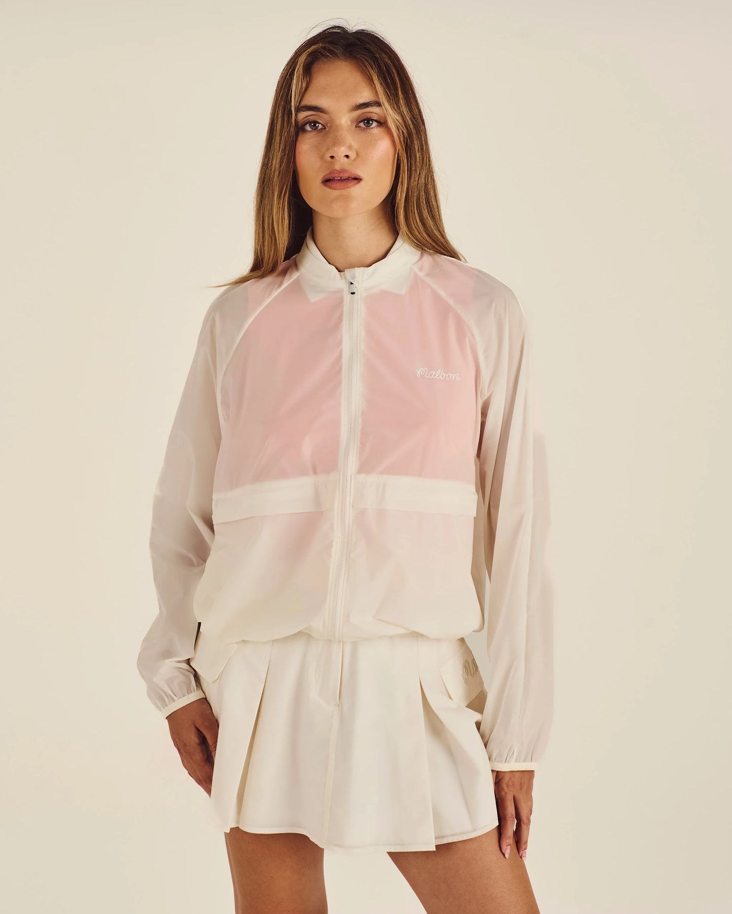 Malbon "Zoe Bomber" Womens - Vanilla