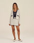 Malbon "Nara Cardigan" Womens - Silver Gray