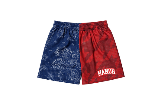 Manor "Dirtbags Short " Mens - Houndstooth / Paisley Split