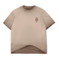 Manor "Classic Embroidered T-Shirt" Mens - Chocolate Oil Wash / Brownie