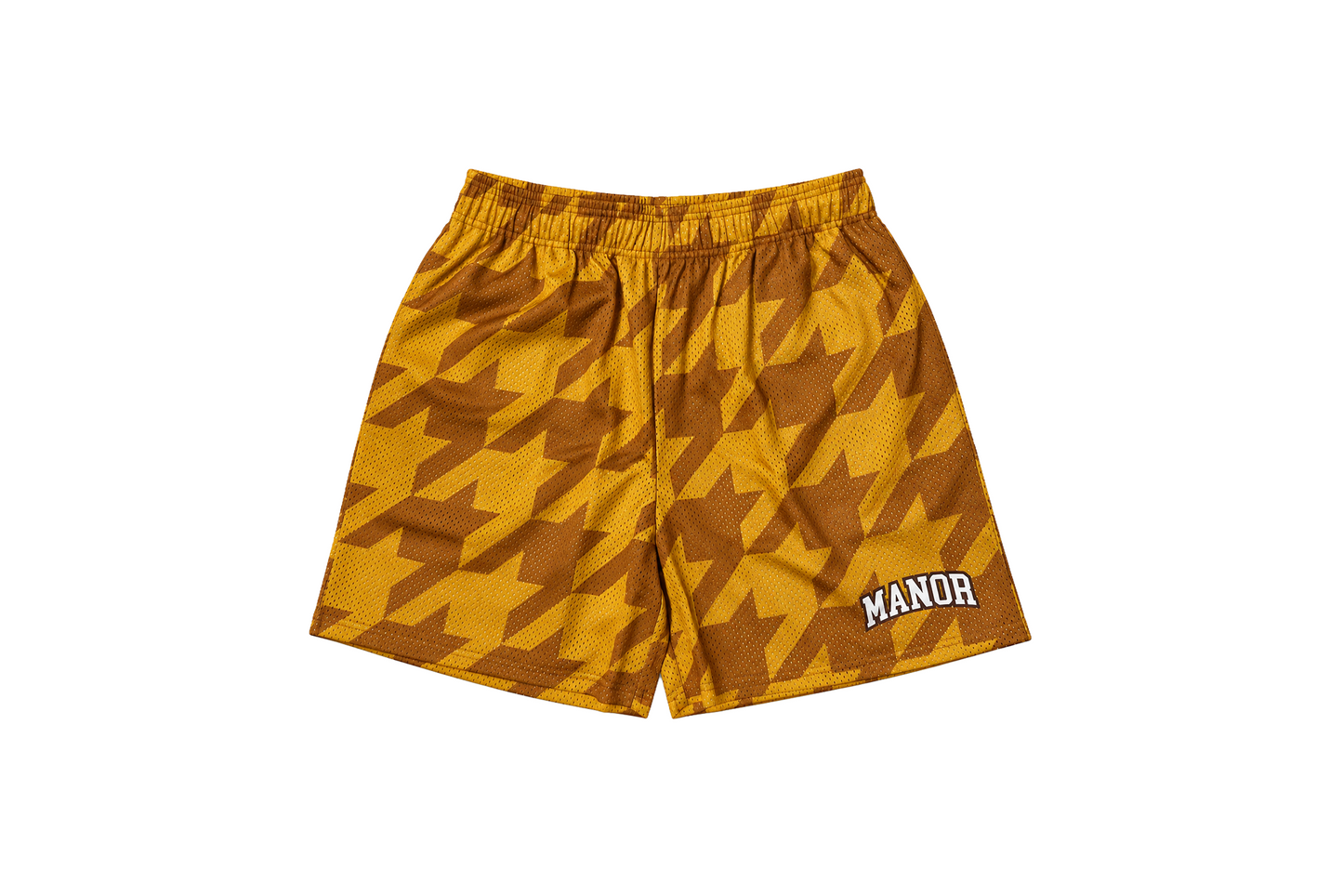 Manor "Mill Avenue Short " Mens - Houndstooth Gold