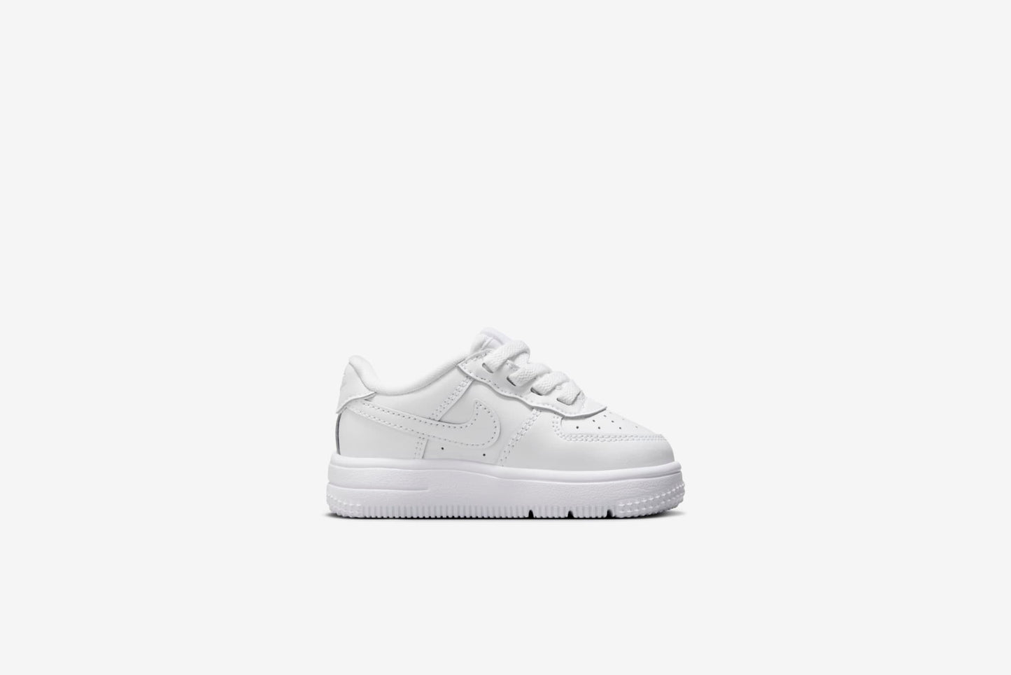 Nike Kids "Force 1 Low Easyon" TD - White/ White / White