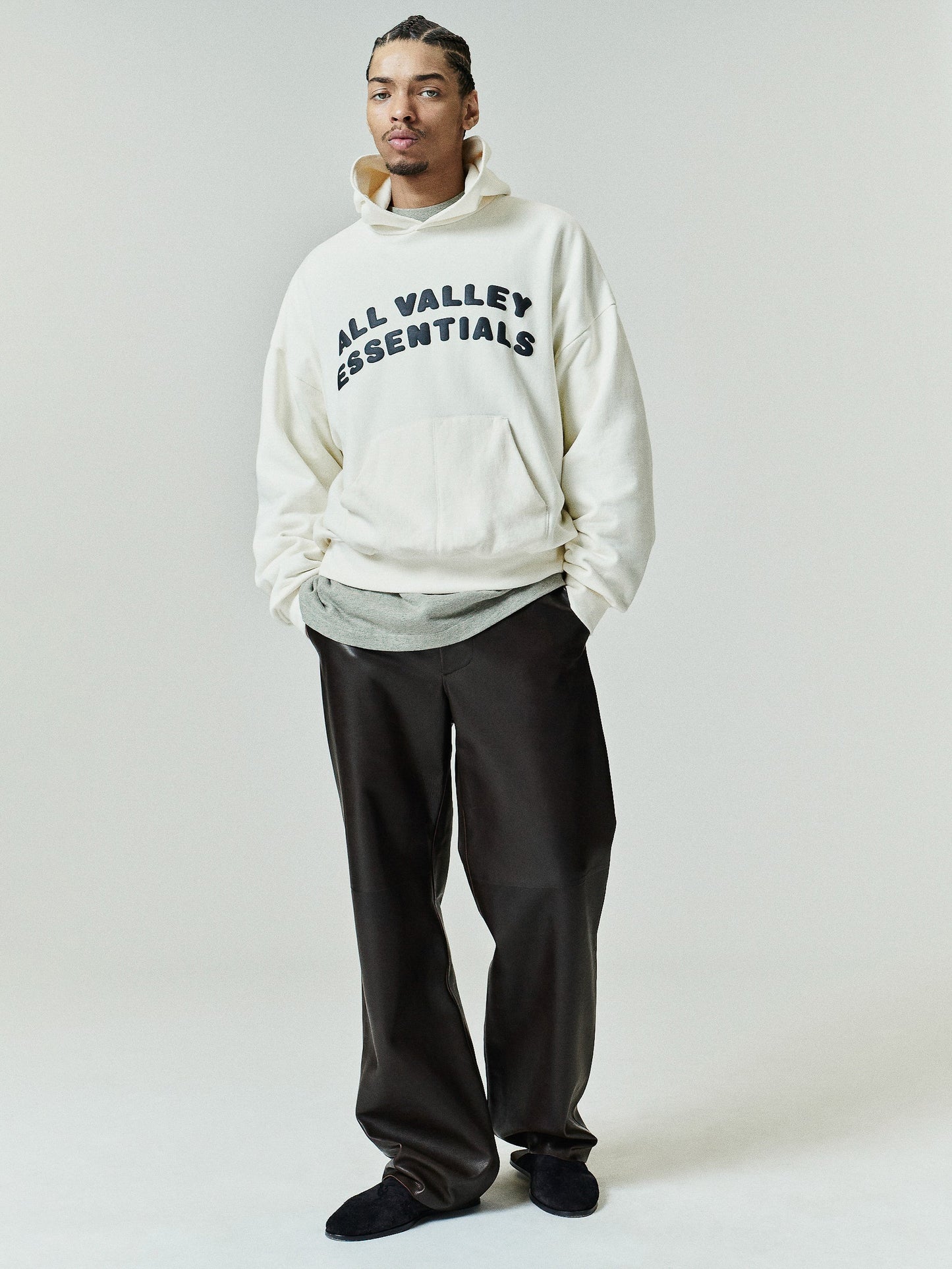 Fear of God Essentials "90's Hoodie" Mens - Washed Ivory