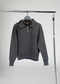Manor "Washed French Terry Quarter  Zip" Mens - Asphalt