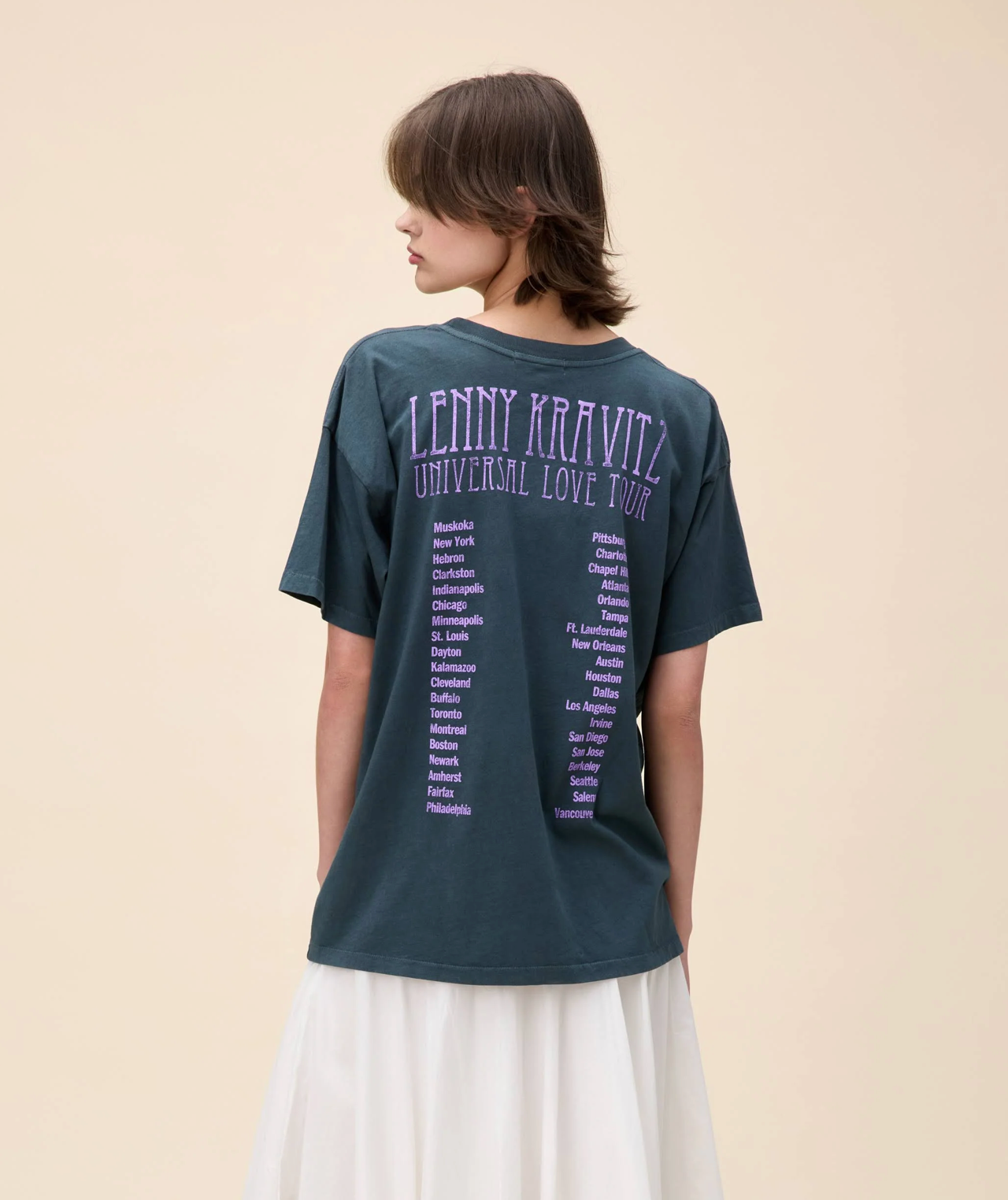 Daydreamer "Lenny Kravitz Universal Love Tour Merch Tee" W - Vintage Black