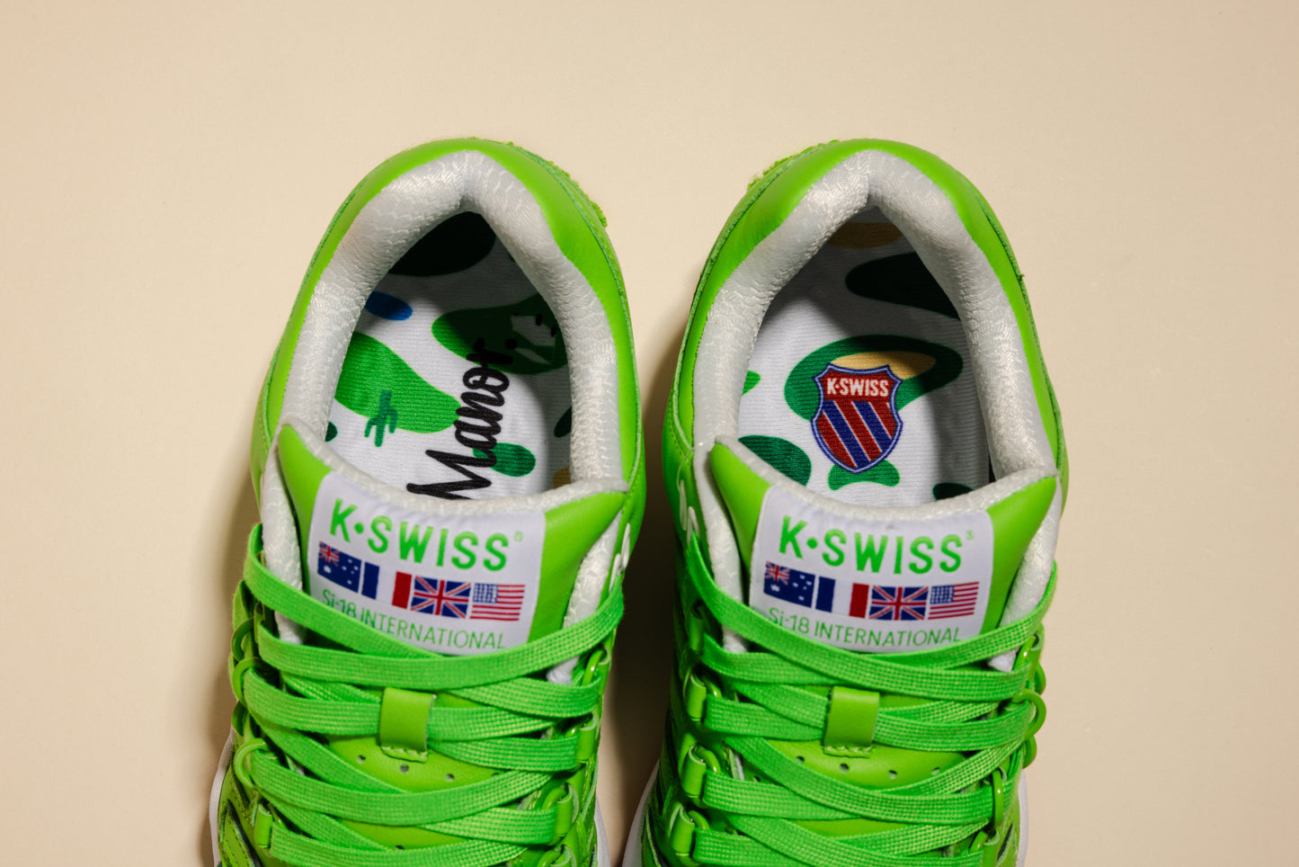 K-Swiss "SI-18 International C x Manor" Mens - Jasmine / White / Gum