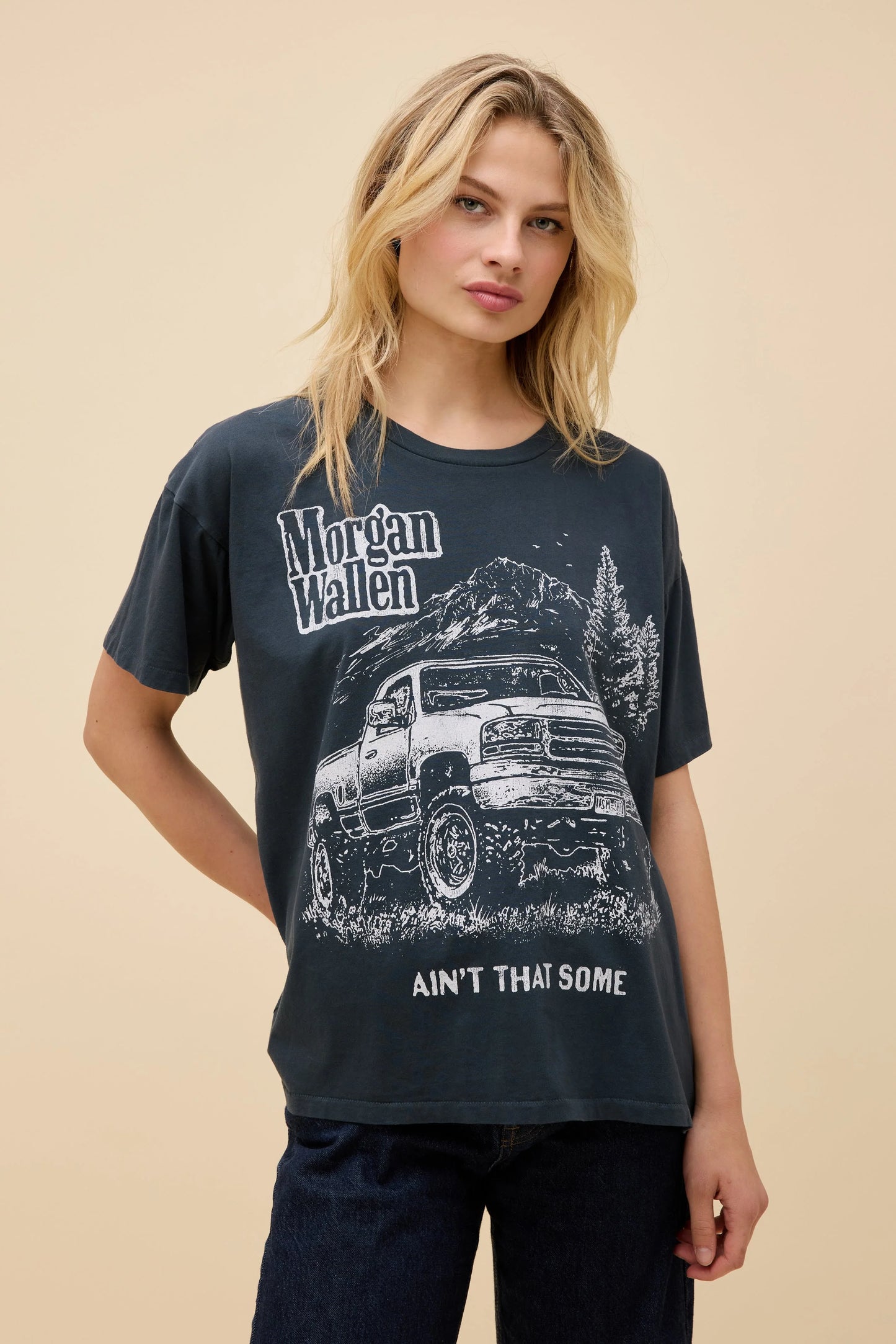 Daydreamer "Morgan Wallen 'Ain't That Some' Merch Tee" W - Vintage Black