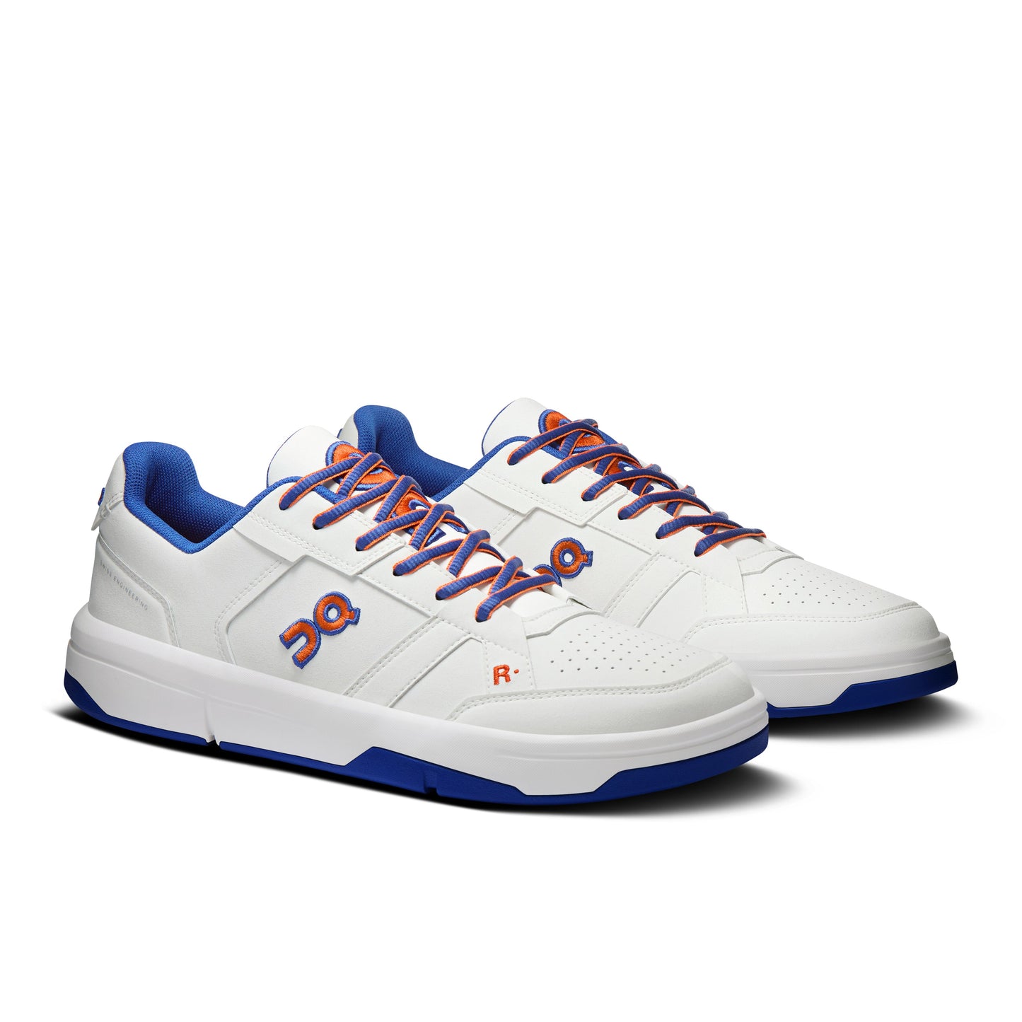 On "The Roger Clubhouse Varsity" Mens - White / Indigo