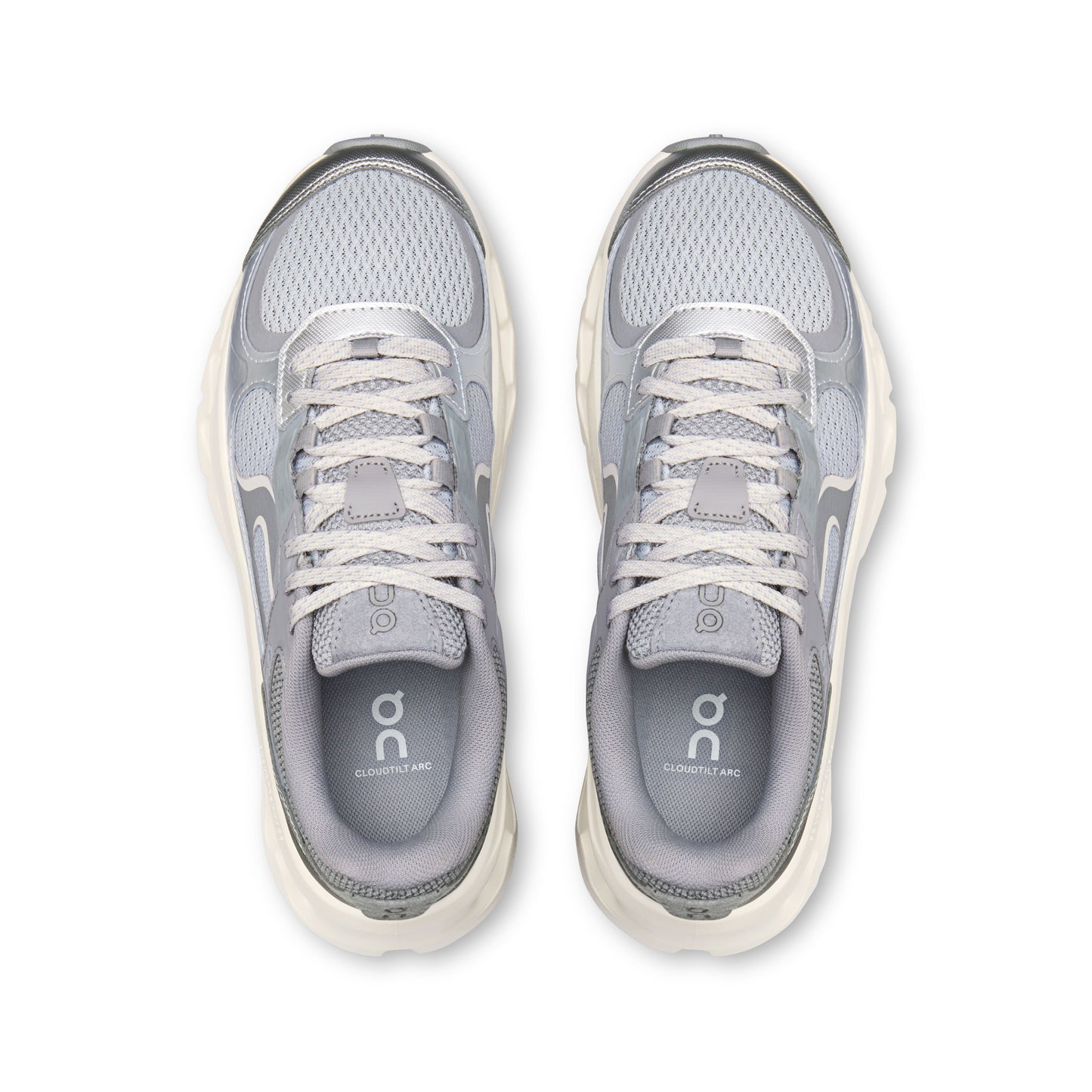 On "Cloudtilt Arc" Womens - Alloy / Ivory
