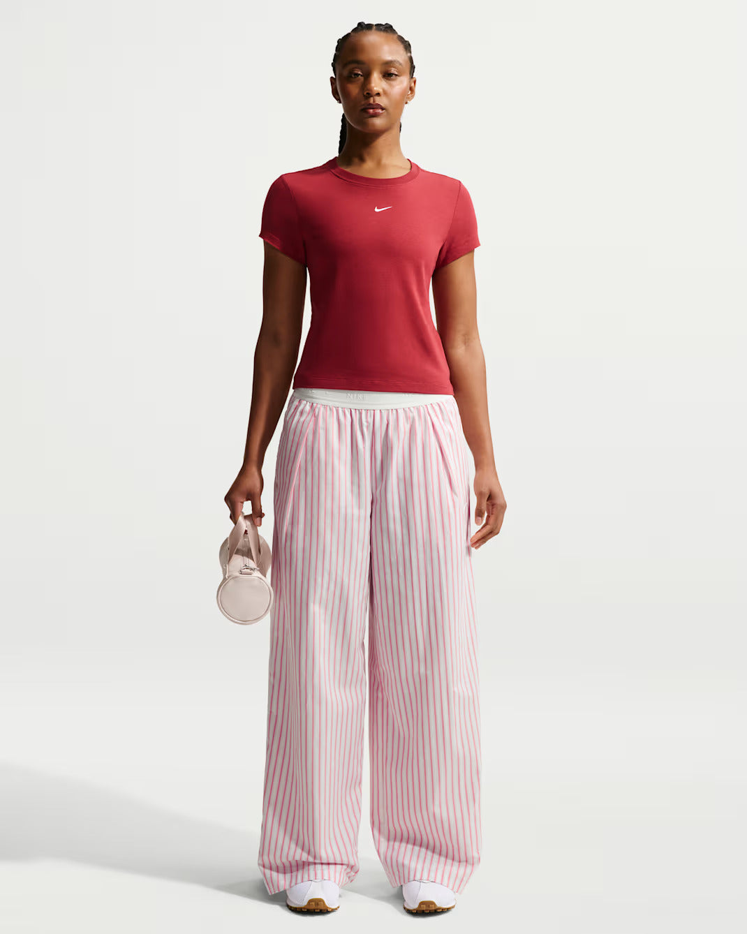 Nike "Sportswear Chill Poplin Pants" W - Sea Coral / Light Bone / Summit White