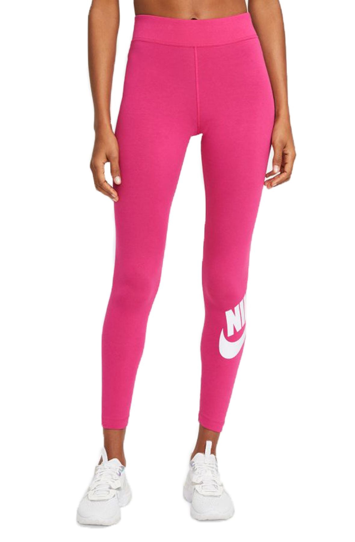 Nike "NSW Essential High Rise Leggings" W - Fireberry / White
