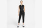 Nike "Dri-FIT Victory Animal Print Embossed Sleeveless Polo Shirt" W - Black