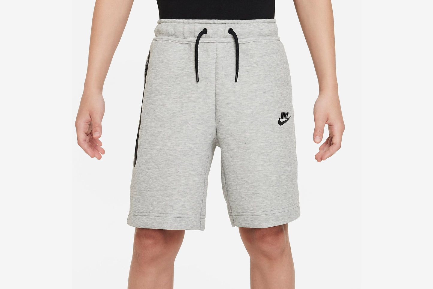 Nike "Nike Sportswear Tech Fleece Big Kids Shorts" - Dark Heather Grey