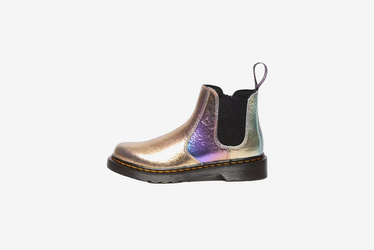 Dr. Martens Kids "2976 J Rainbow Crinkle Lace Up Boots " Kids - Multi