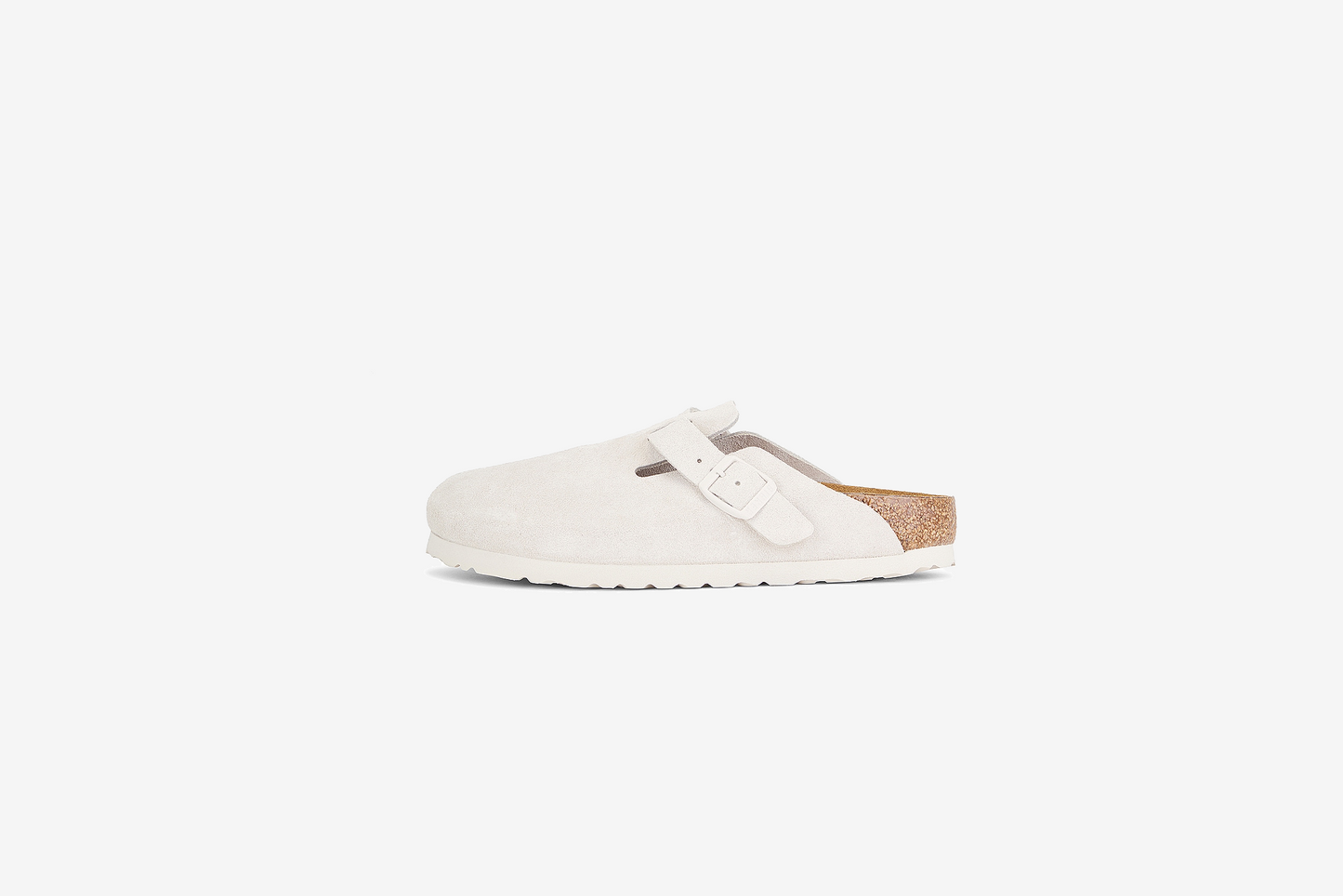Birkenstock "Boston BS" M -  Antique White (Regular Fit)