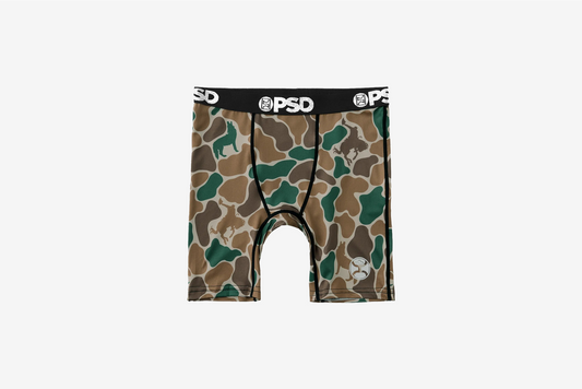 PSD Kids "Hooey Duck Camo" Youth Boxer -  Brown