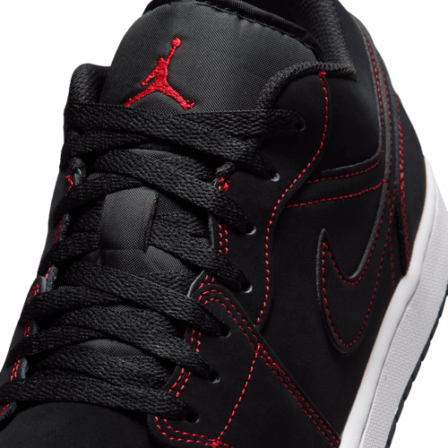 Air Jordan "1 Low" Mens - Black / University Red / White