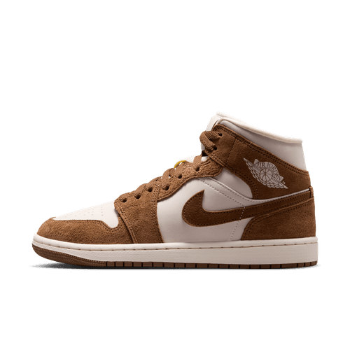 Air Jordan "1 Mid" Womens - Lt British Tan / Chalk