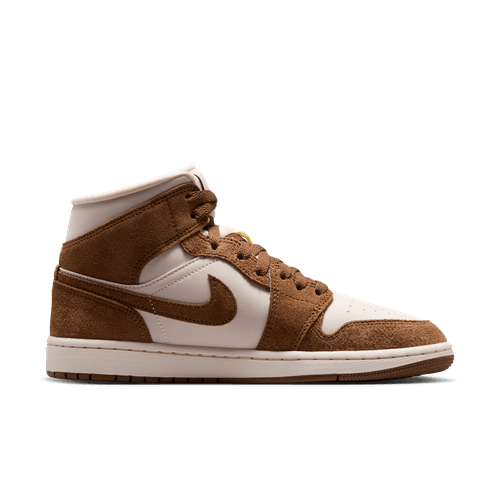 Air Jordan "1 Mid" Womens - Lt British Tan / Chalk