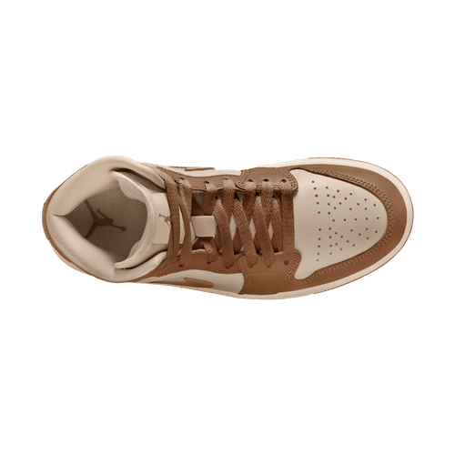 Air Jordan "1 Mid" Womens - Lt British Tan / Chalk