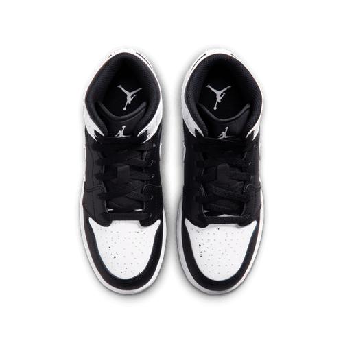Air Jordan "1 Mid BG" Grade School - Black / White