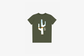 Manor Kids "Chrome Hang Time Kids" T-Shirt - Military Green / Chrome